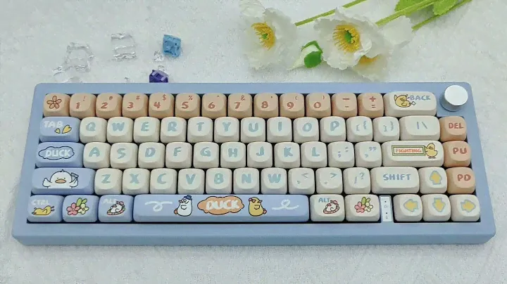 👏 Introducing BOYI GMK67-65% Blue Customized Keyboard Kit with Knob PCB Mounting Plate Kit